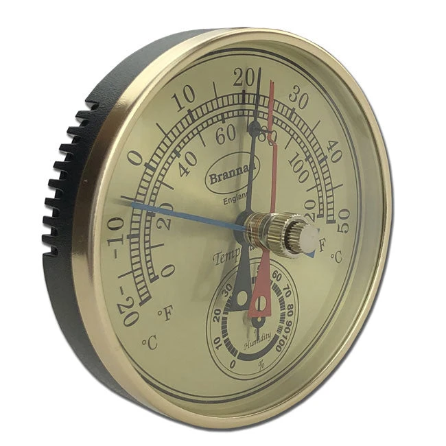 Gilt Dial Max Min Thermometer & Hygrometer - Image 2