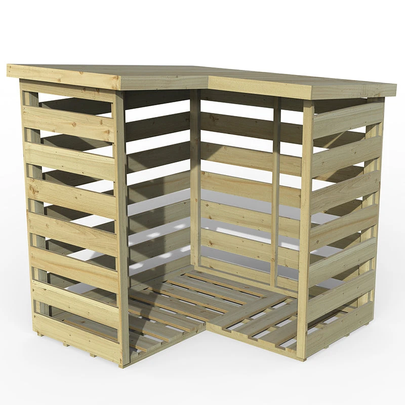 Forest Garden Corner Log Store - Image 5