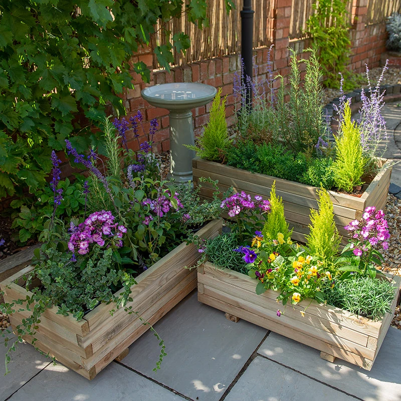 Durham Rectangular Planter Set