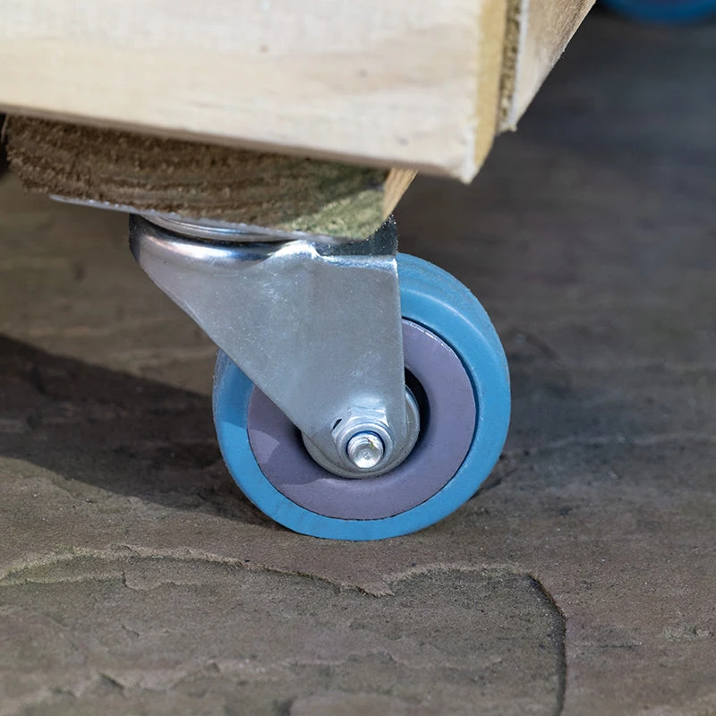 Forest Garden Linear Double Planter With Wheels - Image 3