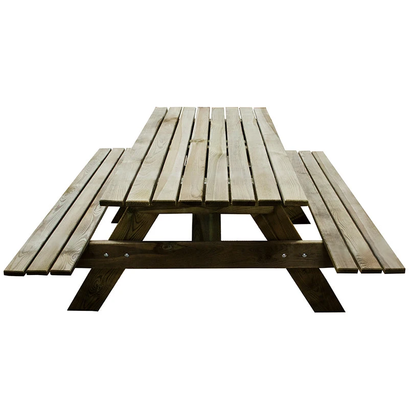 Forest Garden Rectangular Picnic Table - Image 5