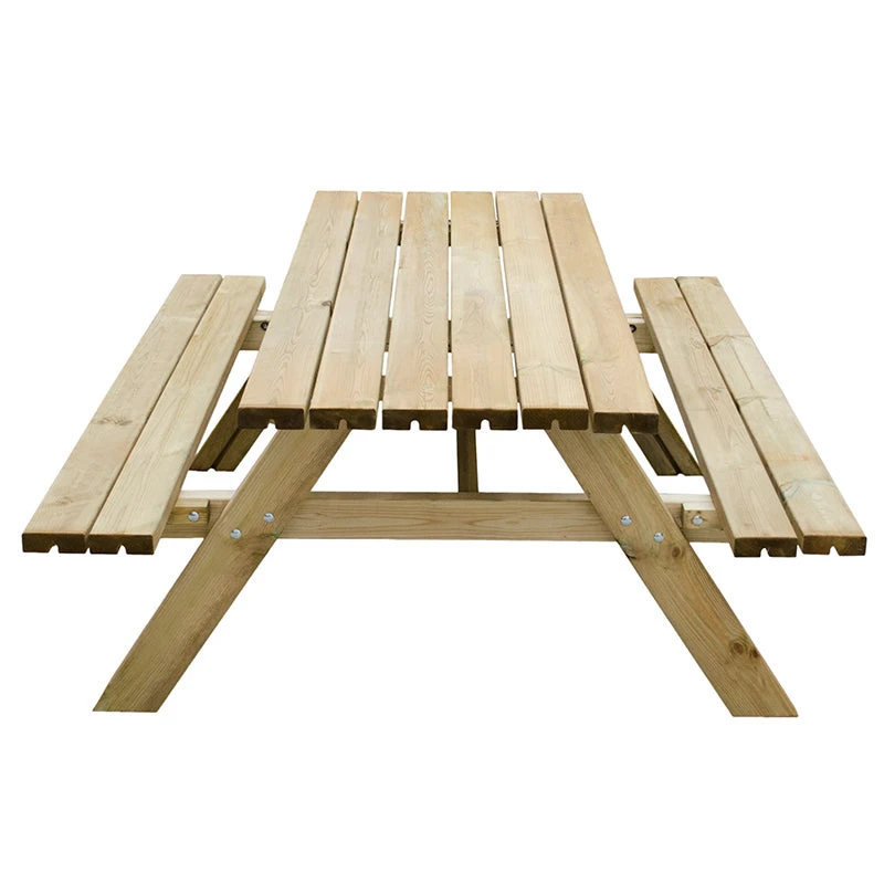 Forest Garden Rectangular Picnic Table - Image 6