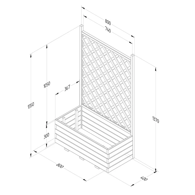Forest Garden Trellis Planter - Image 4