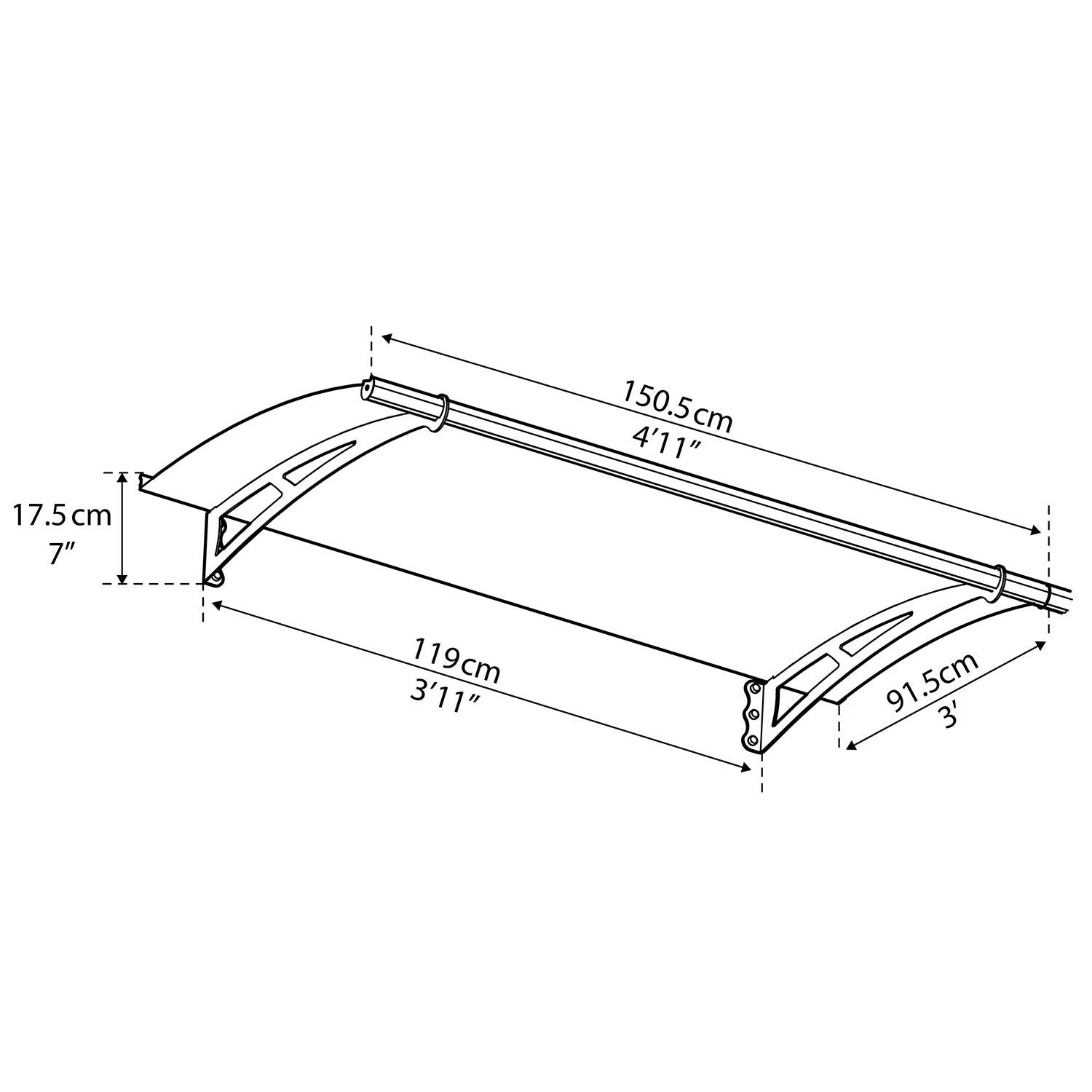 Palram Canopia Aquila Door Awnings - Image 16