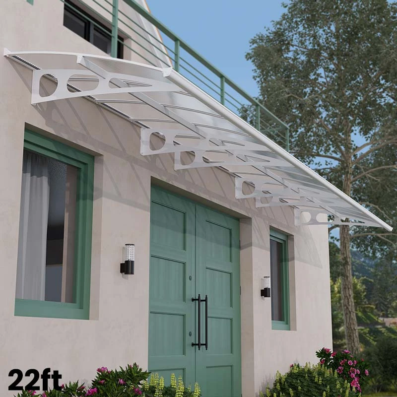Palram Canopia Bordeaux Door Canopy White Mist