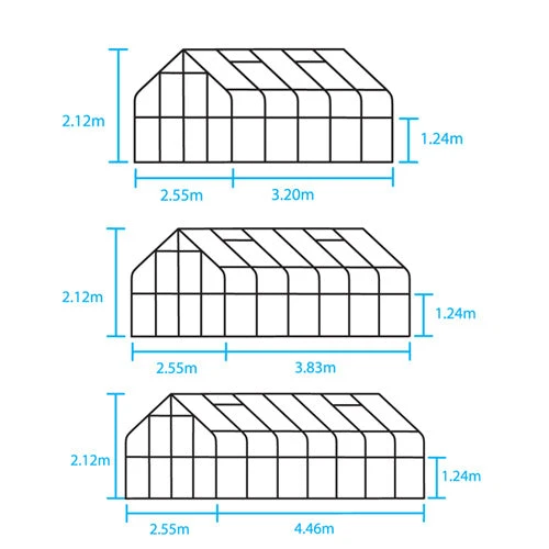 Halls Supreme Greenhouse 8' 4" Wide - Image 5