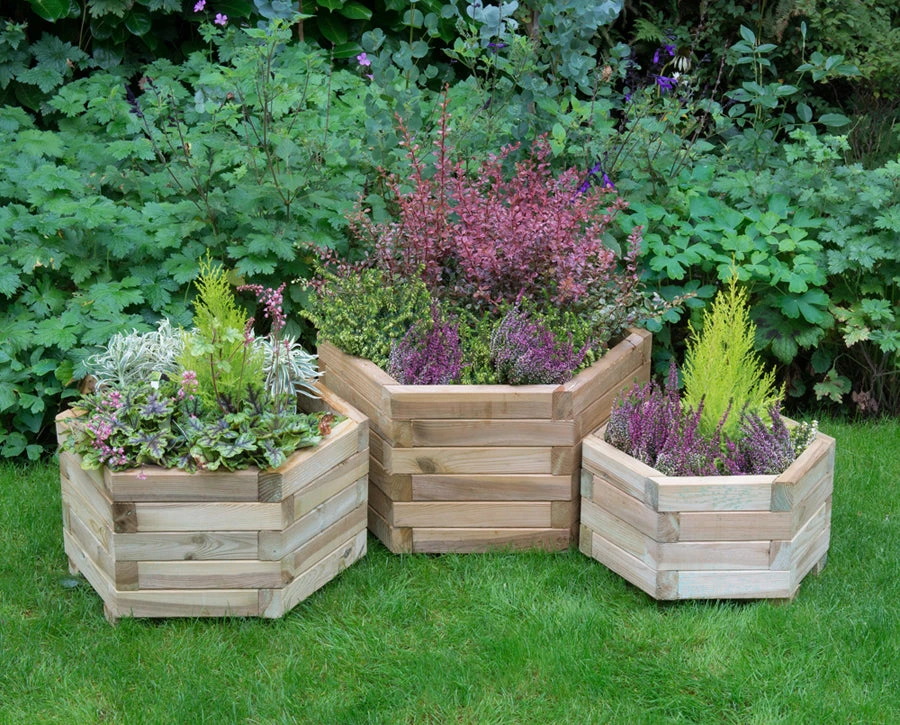 York Hexagonal Planter Set - Image 2